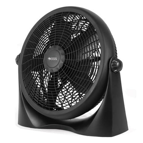 Commercial Cool 16-Inch High Velocity Floor Fan - Black, Model CFF16B