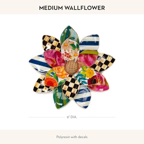 MacKenzie-Childs Hanging Wallflower Wall Decor - 9x9 Inches, Medium