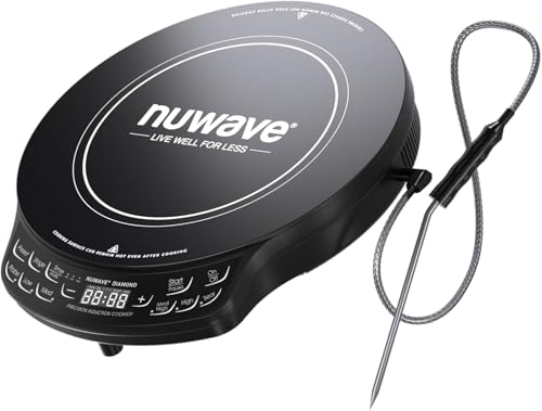 Induction Cooktop with Precise Temperature Control and Probe - Portable Electric Burner