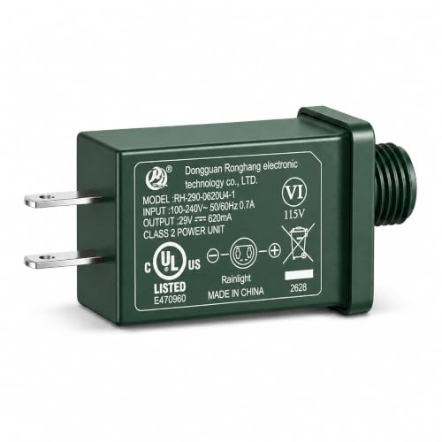 29V 620mA LED Christmas Tree Power Supply Adapter Replacement
