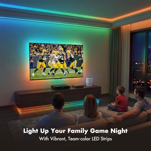 ATHONO 100FT RGB IC LED Strip Lights for Bedroom & Home Decor, App & Music Control