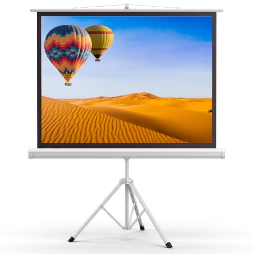 50-Inch Portable Projector Screen with Tripod Stand - Lightweight & Indoor/Outdoor Use