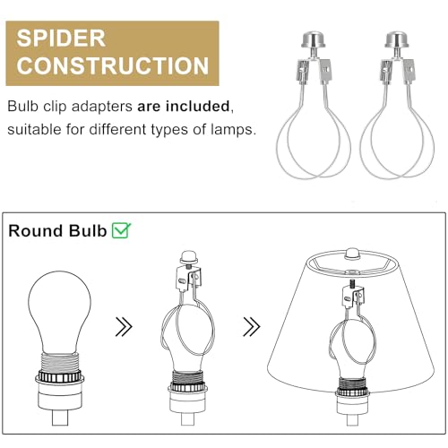 White Small Lamp Shades Set of 2 - 5.5" Top x 10" Bottom x 6.6" High, Fabric Replacement for Bedside & Wall Sconces - Variation: White