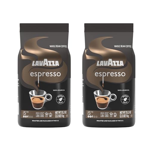 Espresso Whole Bean Coffee Pack of 2 - Medium Roast 100% Arabica 2.2 lb Bag - Variation of THIS listing