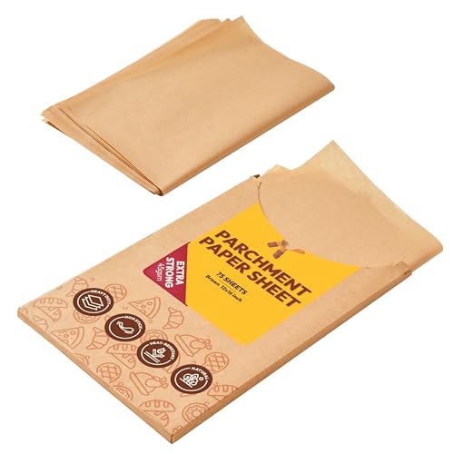Katbite 200Pcs 9x13 inch Heavy Duty Unbleached Parchment Paper, Parchment Paper Sheets for Baking Cookies, Cooking, Frying, Air Fryer, Grilling Rack, Oven(9x13 Inch)