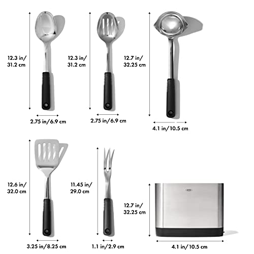 OXO Good Grips Stainless Steel 6-Piece Prep & Serve Kitchen Tool Set - Pack of 1
