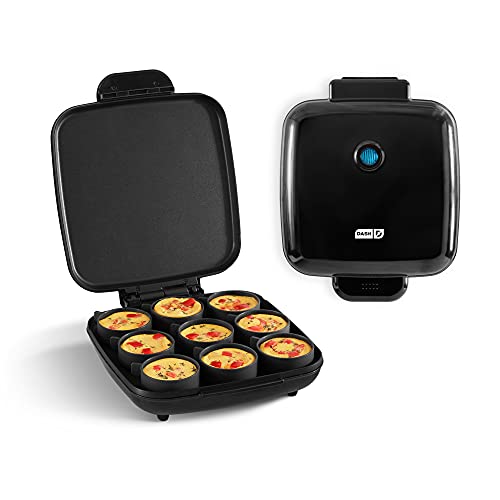 Egg Bite Maker - Family Size Electric Breakfast & Snack Maker - Black / 9 Servings