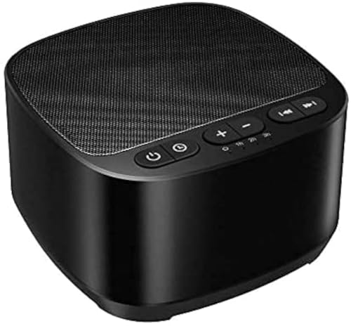 Sleep Sound White Noise Machine Black - 40 Soothing Sounds, Timer & Memory