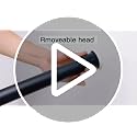 Long Tension Curtain Rod 43-162 Inch Heavy Duty Adjustable Black