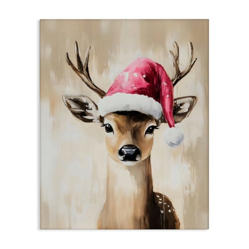 Baby Christmas Reindeer Antlers 24 x 30 Inch Canvas Wall Art by Stupell