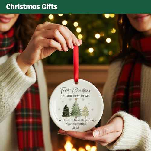Housewarming Gifts Christmas Ornament 2025 for New Home, Our First New Home Ornaments Gifts for Christmas Tree