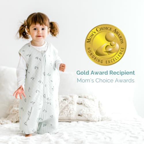 Toddler Sleep Sack with Legs - 0.8 TOG, 2-3T, Croissant - Breathable Bamboo Cotton