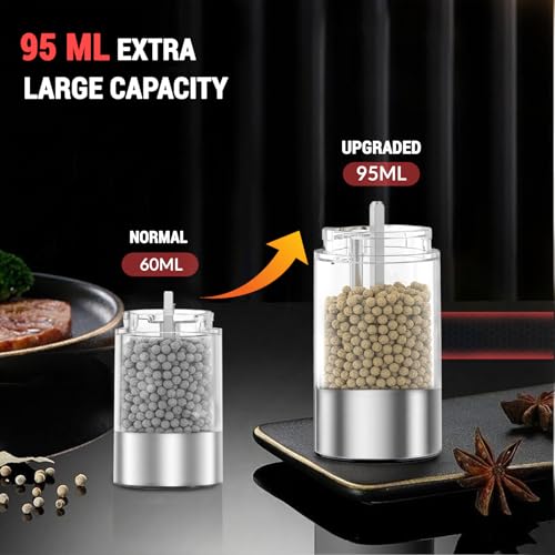 Electric Salt and Pepper Grinder Set with USB-C Charging Base - Upgraded Capacity 1 Pack