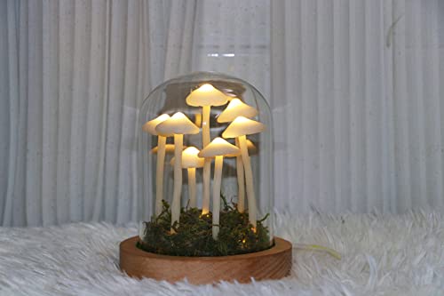 Sofyee Hand-Made Night Light - Cute Retro Mushroom USB Finished Product - Home Decor & Gift