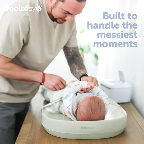 Jool Baby Waterproof Baby Changing Pad - Sage | Large, Portable & Easy to Clean