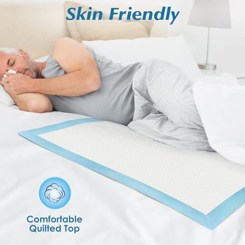 Disposable Underpads 50 Count 36 x 36 Inches Super Absorbent Bed & Chair Protectors - Variation of THIS listing