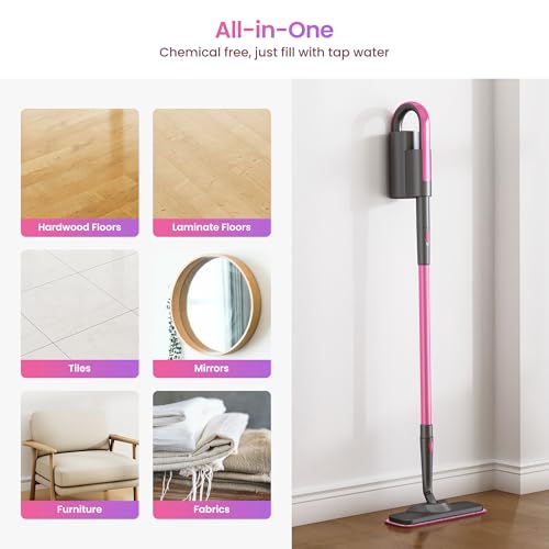 Handheld Steam Mop Cleaner for Floors & Surfaces - Detachable, Fast Heat-Up
