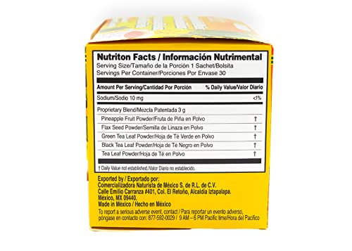 Pinalim Tea 180-Day Supply - Caffeine-Free Pineapple & Herbal Tea Blend