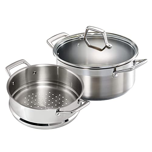 Tramontina 5 Qt Stainless Steel Steamer Set for Cooking & Steaming