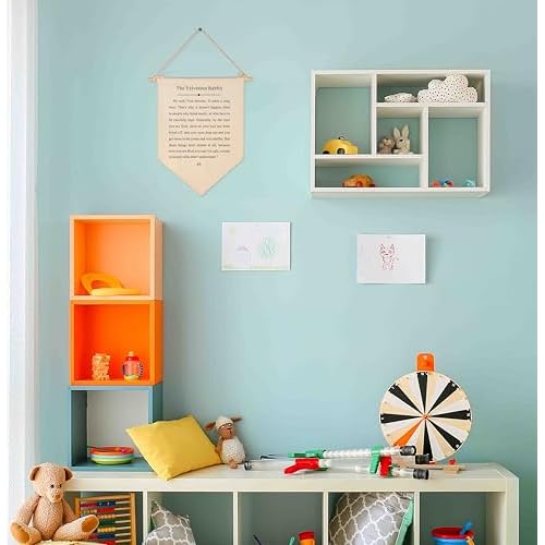 The Velveteen Rabbit-Hanging Wall Decor Gifts for Baby Boys Girls Kids-Canvas Hanging Pennant Banner Wall Decor Gifts for Nursery Classroom Baby Room Playroom Homeschool Reading Room Bedroom