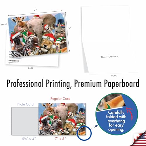 Merry Christmas to Zoo - NobleWorks Boxed Cards Set of 12