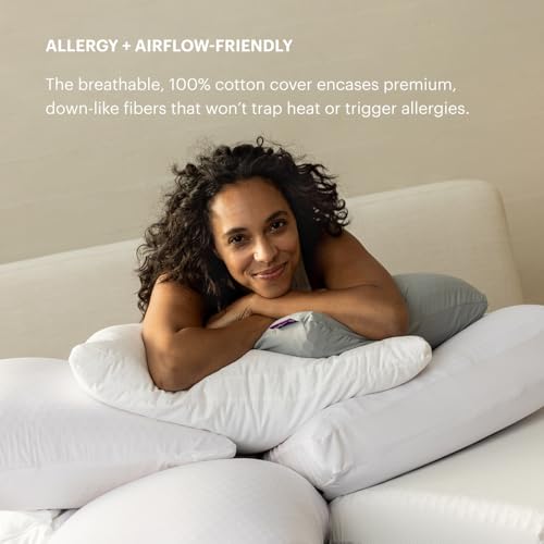 Purple Cloud Pillow - Standard Size Plush Down-Alternative Neck Pillow - Pack of 1
