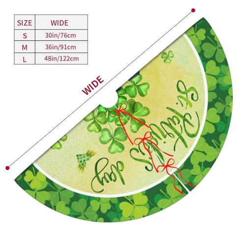XYSKINO Green 30-Inch Gnome Christmas Tree Skirt for Holiday Decor