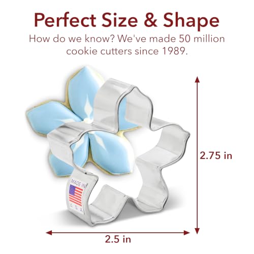 Ann Clark Forget-Me-Not Flower Cookie Cutter - Small 2.75 inch, Made in USA