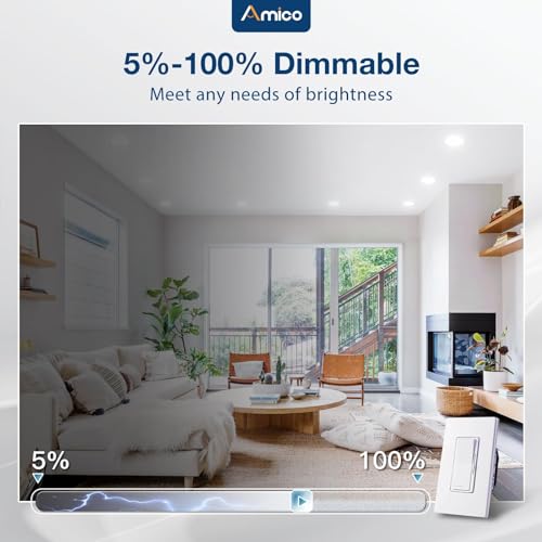 Recessed LED Can Lights 5/6 Inch, White, 12 Pack, 5 CCT Selectable, Easy Install