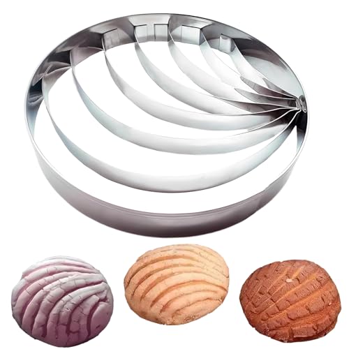 4.1 Inch Stainless Steel Concha Cookie Cutter for Mexican Bread Baking