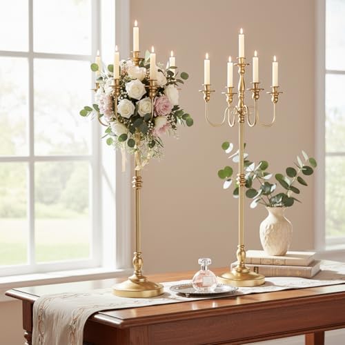 LoveCat Candlestick Holder Candelabras: 48.8" Tall Candleholders