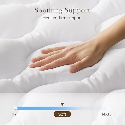 Twin Memory Foam Mattress Topper 3 Inch for Back Pain Relief - Breathable & Non-Slip
