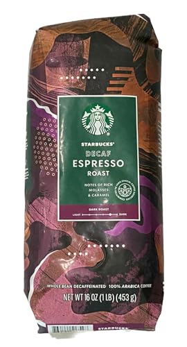 Decaf Espresso Whole Bean Coffee - 16 oz | Suitable for Coffee Enthusiasts