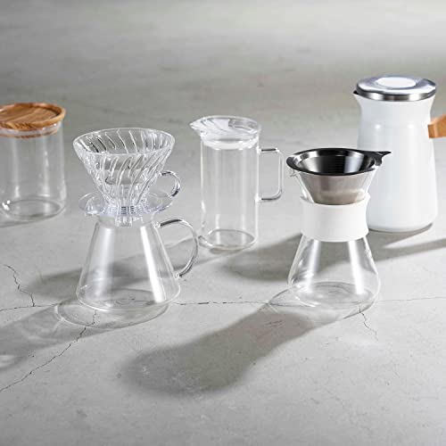 Pour Over Coffee Set with Glass Dripper and Cup - Variation of Glass Pour Over Set