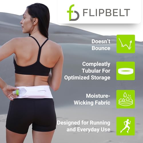FlipBelt Classic Small Black Running Belt Phone & Money Holder
