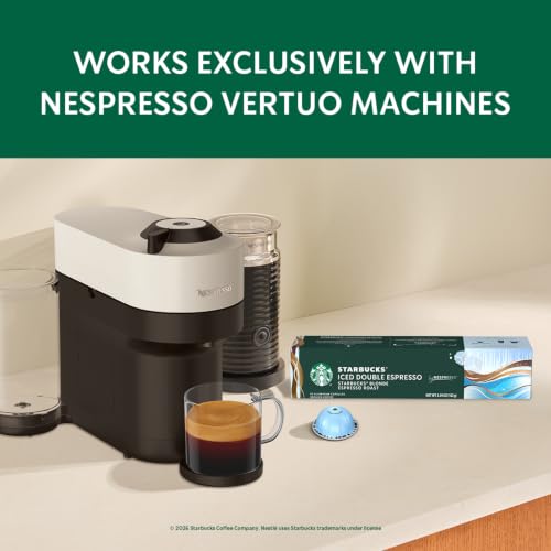 Starbucks Iced Blonde Roast Coffee Capsules for Nespresso Vertuo - 30 Count