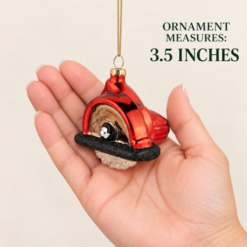 The Bridge Collection Glass Circular Saw Christmas Ornament - Handyman Holiday Decor