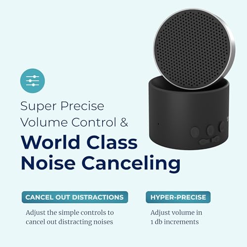 LectroFan Micro 2 White Noise Machine Black - Portable Sleep & Travel Sound Soother