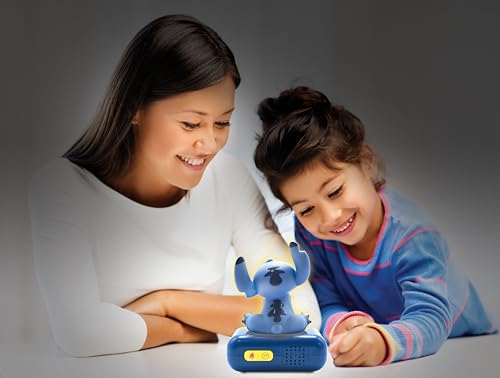 Stitch Nightlight Alarm Clock - Sleep-Friendly LCD, 6 Ringtones, Snooze