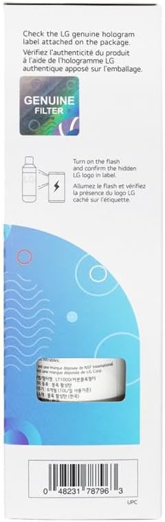 LG LT1000P Refrigerator Water Filter - 6 Month/200 Gallon Capacity | NSF Certified Replacement