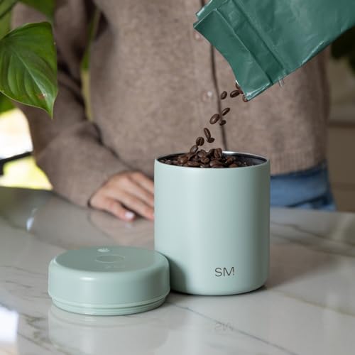 Simple Modern Delta 1.1L Airtight Coffee Canister Midnight Black | Vacuum Seal Container for Coffee & Tea