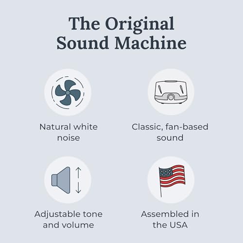 Yogasleep Dohm Classic White Noise Sound Machine 2 Pack - Soothing Fan Sounds, Sleep & Focus Therapy