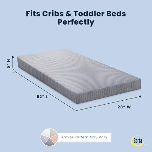 Breathable Two-Stage Crib & Toddler Mattress with Waterproof Cover - Recycled Materials