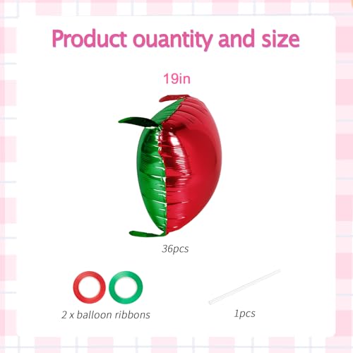 Red & Green Square Foil Balloons Kit for Christmas & Party Decor - 36pcs