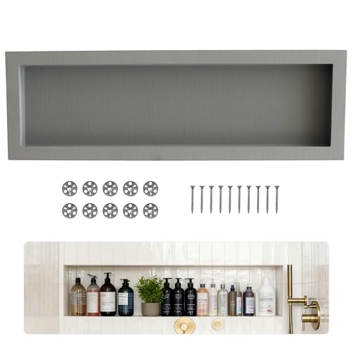 12x46 Inch Waterproof Shower Niche - Embedded Design for Bathroom Tiles