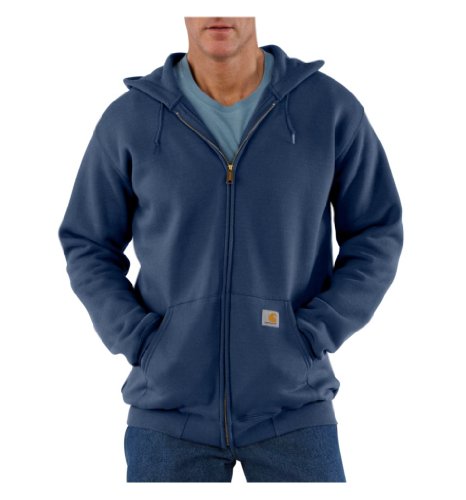 Carhartt Men's Marquette Full-Zip Sweatshirt Large New Navy Workwear