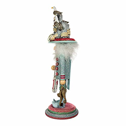 18-Inch Hollywood Seagull Coastal Nutcracker - Hand-Painted, Seaside Decor