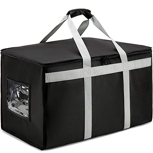 Insulated Delivery Bag Carrier XXXL Commercial Grade 23x15x14 Inches - Food & Catering Tote