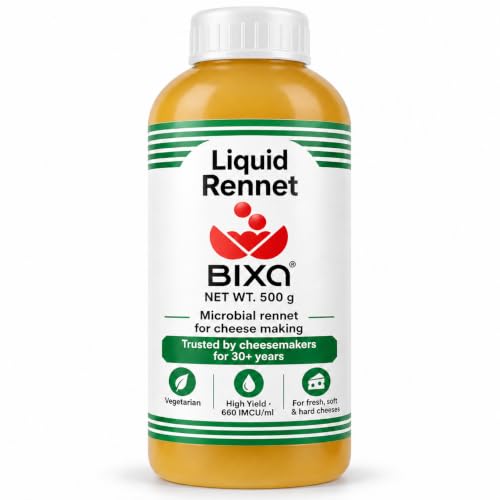 Liquid Rennet for Cheese Making 17 Fl Oz - Vegan, Non-GMO, Gluten-Free