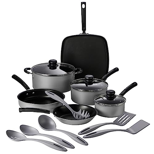 Tramontina Primaware 15-Piece Non-Stick Cookware Set - Silver